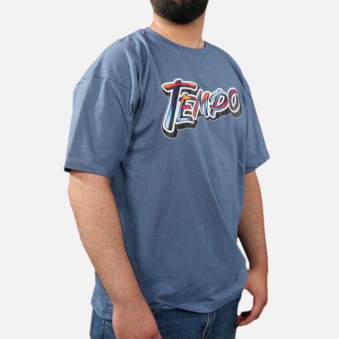 Tempo T-shirt Mc Tempo O S Bleu Jeans