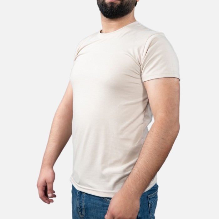 Tempo T-shirt Basique Beige