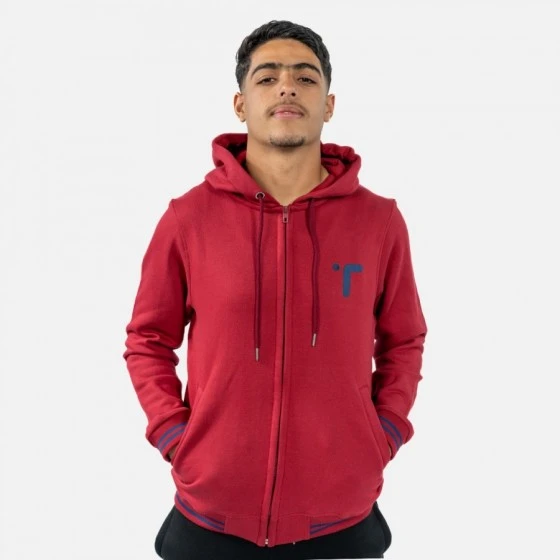 Tempo Gilet à Capuche Rouge