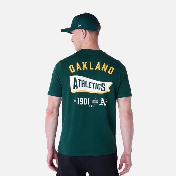 New Era T.Shirt Mc Mlb Pennant Graphic Oakath